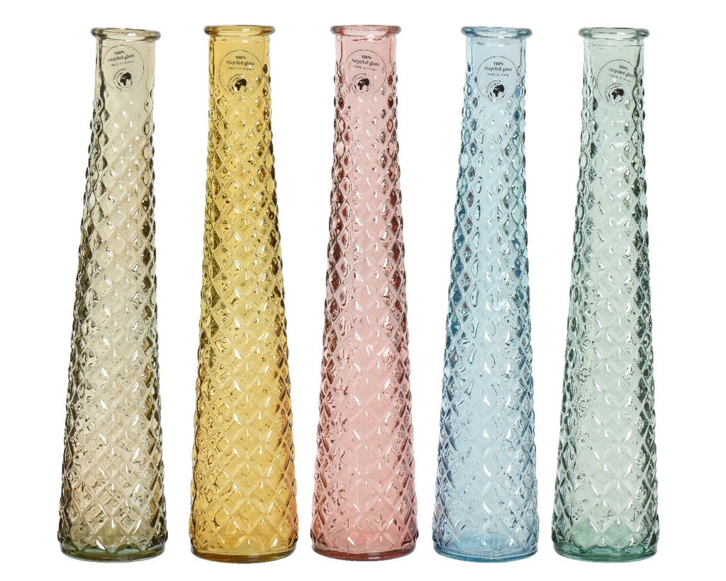 VASIJA CRISTAL RECICLADO 5SURT dia7-H32cm PRECIO UNIDAD