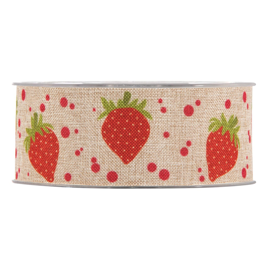 ***NASTRO STRAWBERRIES MM40X20MT DOVE-GREY