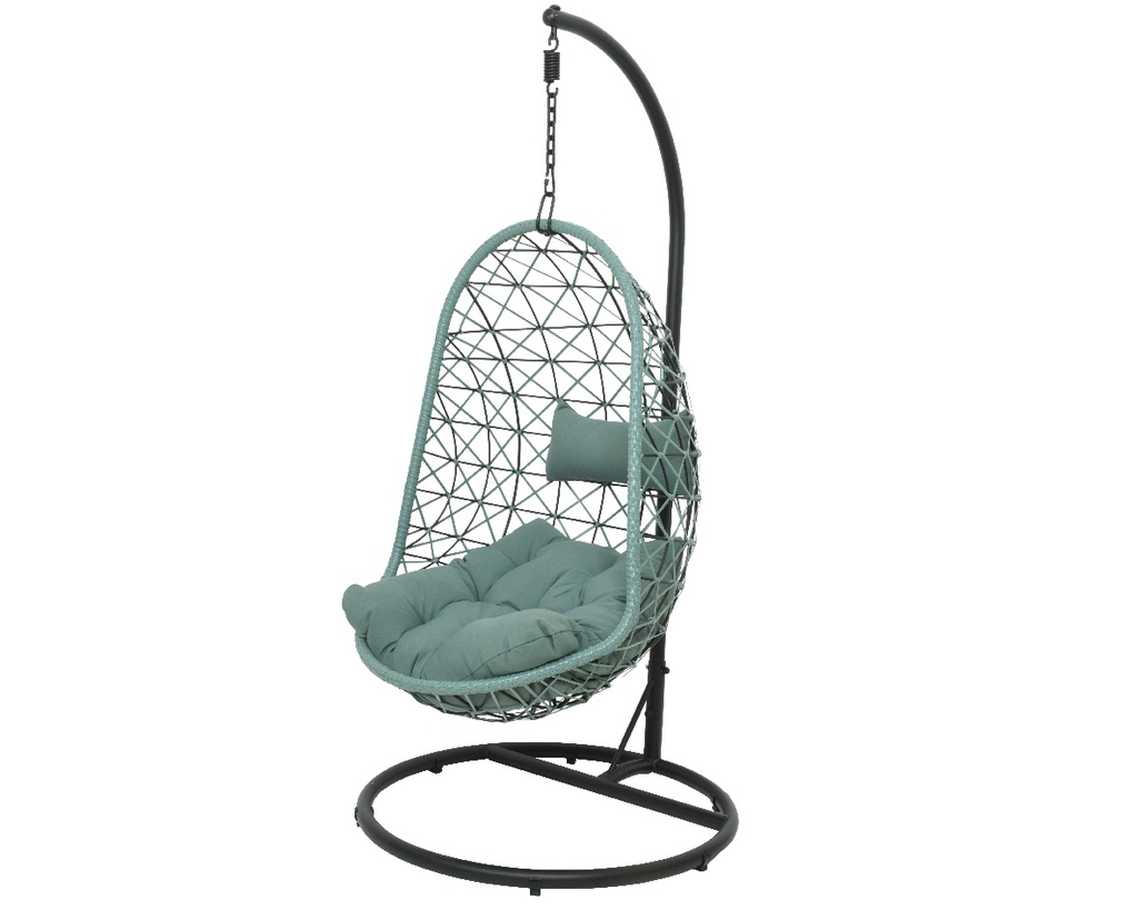 BOLOGNA EGG CHAIR WICKER GREEN dia195-W95-H95cm