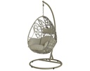 MALAGA EGG CHAIR WICKER GREY L113-W105-H196cm