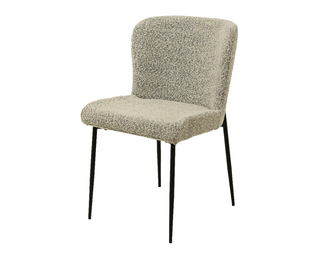 CHAISE BLANCHE/NOIRE - L62.00-W51.00-H84.00cm