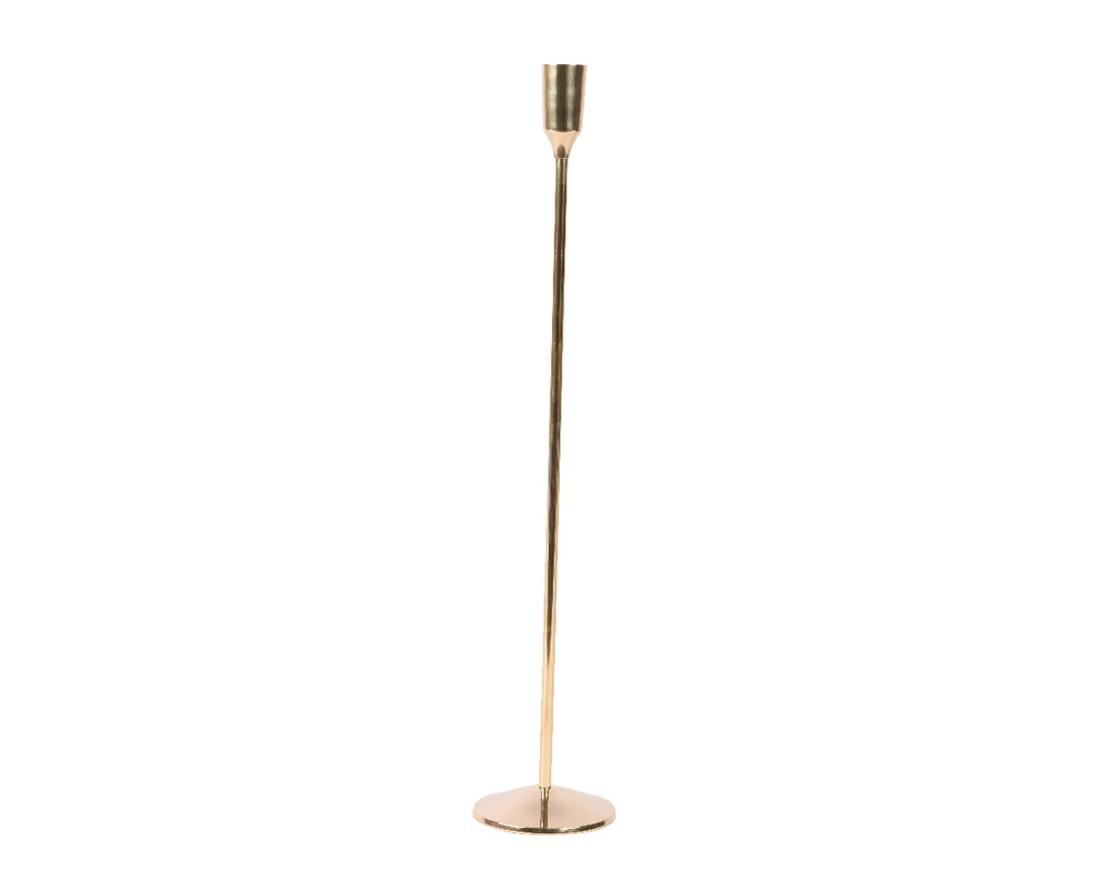***CANDLEHOLDER BRASS GOLD dia9.00-H46.00cm