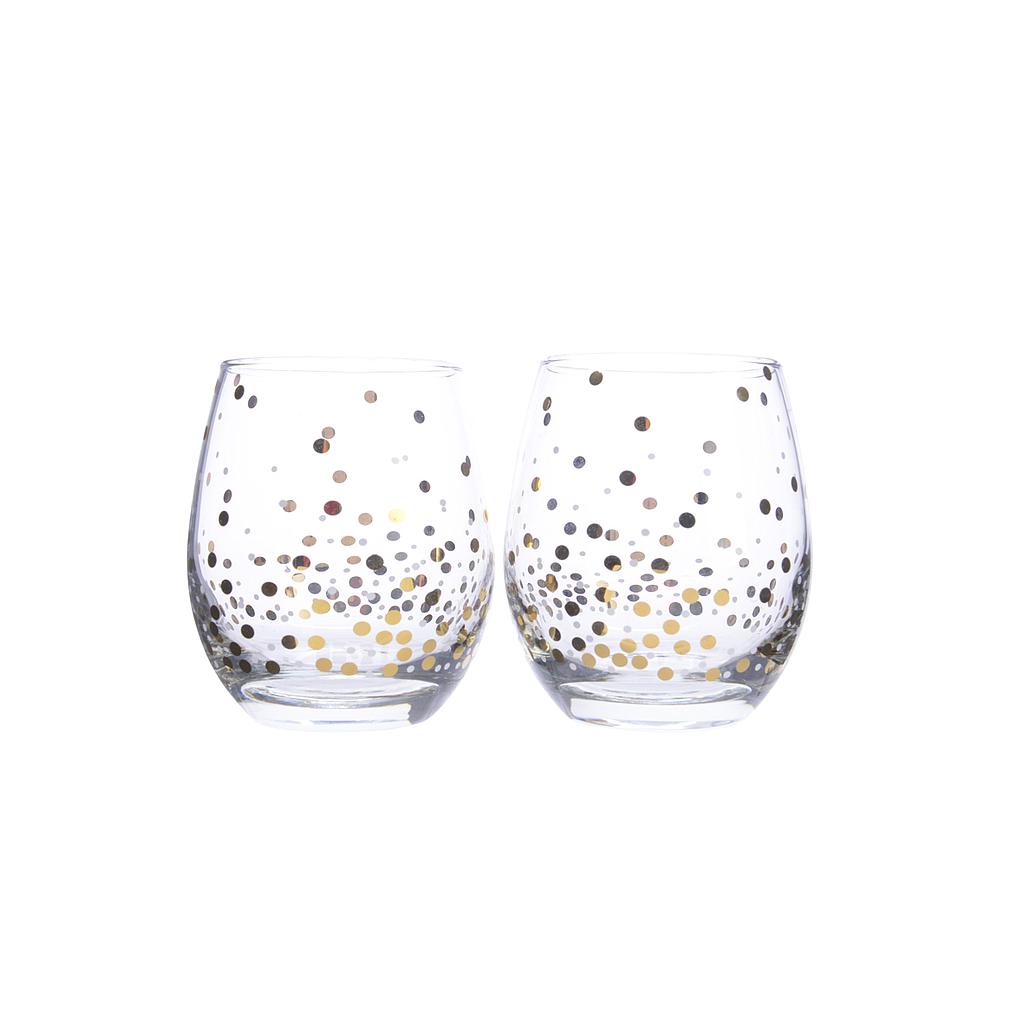 VASO CRIST ORO 10CM S/2
