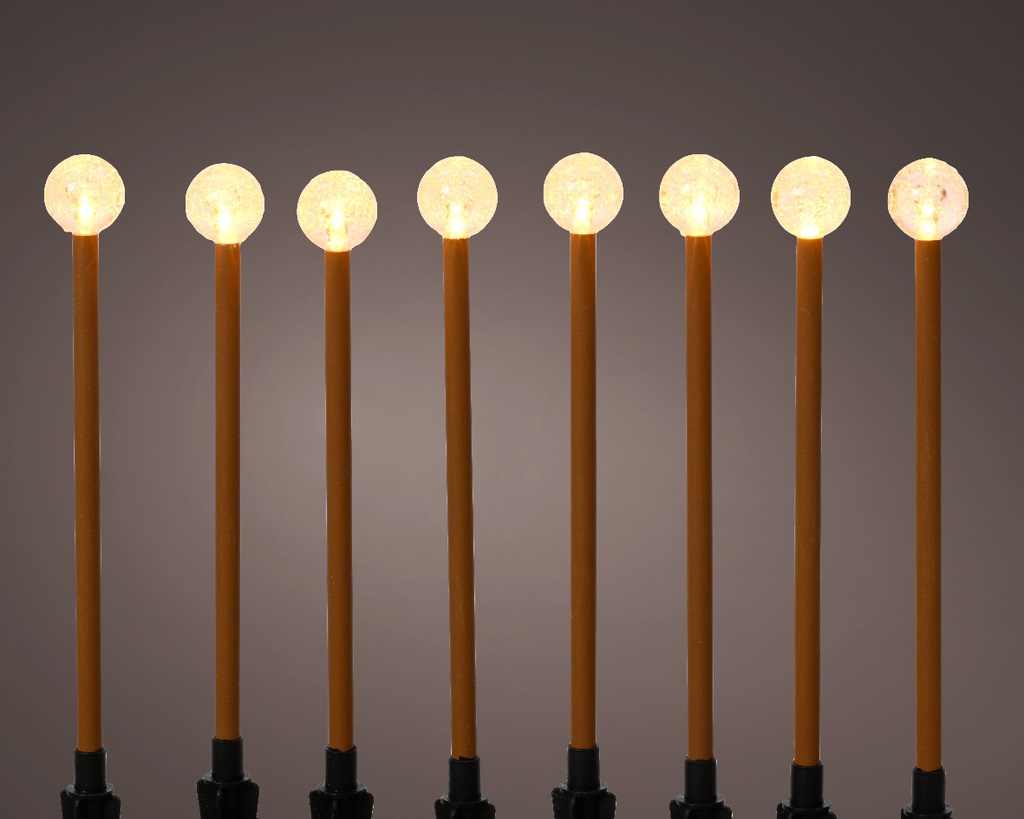 PICKS CON LED EXTERIOR BAT BLACK/CLASSIC WARM 210cm-8L