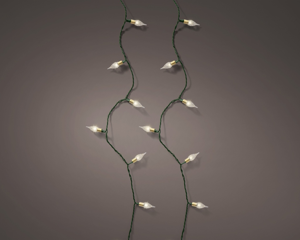 GUIRLANDE VINTAGE - LED LUMIERE CHAUDE - VERT - 1790cm-180L