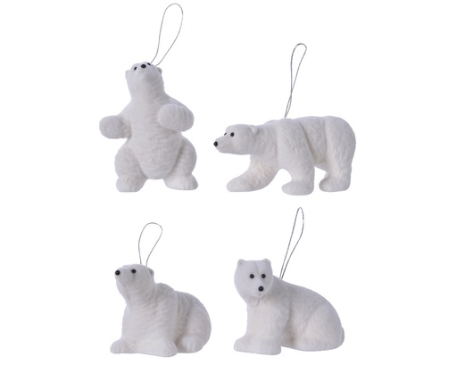 ***POLAR BEAR PLASTIC WHITE L11.00-W9.00-H11.00cm