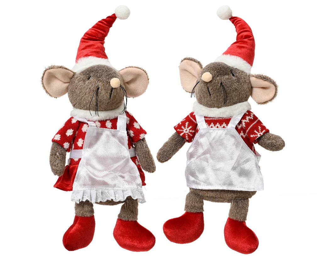 ***MOUSE POLYESTER RED/COLOUR(S) L16.00-W12.00-H45.00cm