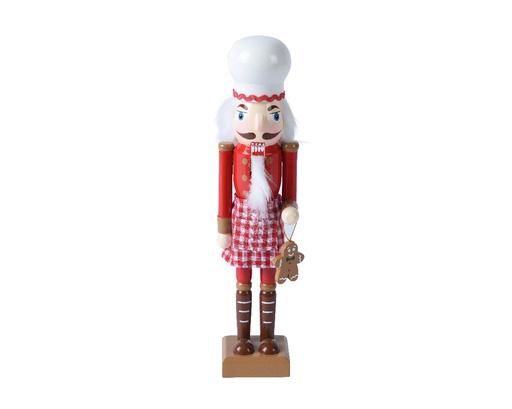 ***NUTCRACKER FIRWOOD RED/COLOUR(S) L5.80-W4.50-H25.00cm