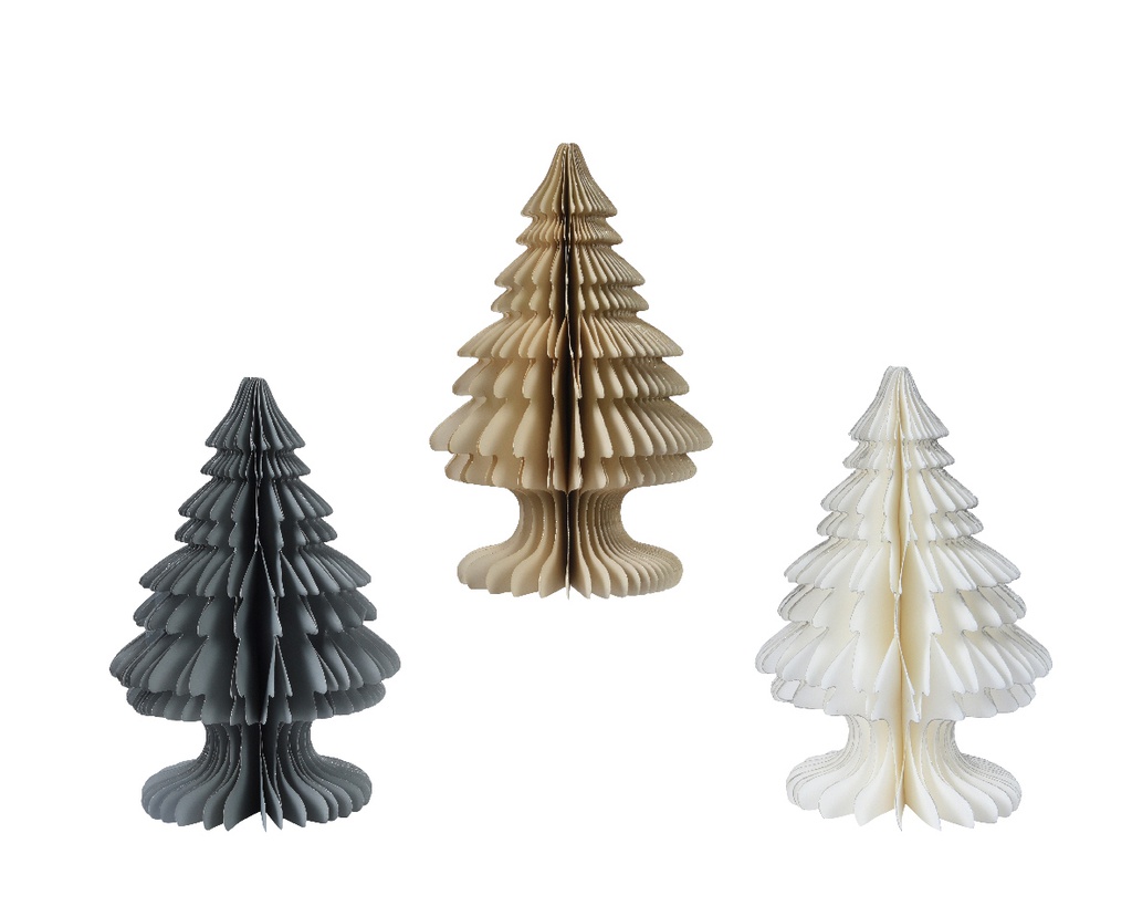 ARBOL DE PAPEL - OPCION SOSTENIBLE - L25.00-W25.00-H30CM - 3 COLORES - PRECIO UNIDAD
