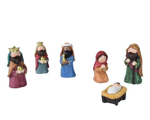 CRECHE EN RESINE - L8.50-W6.80-H11.60cm