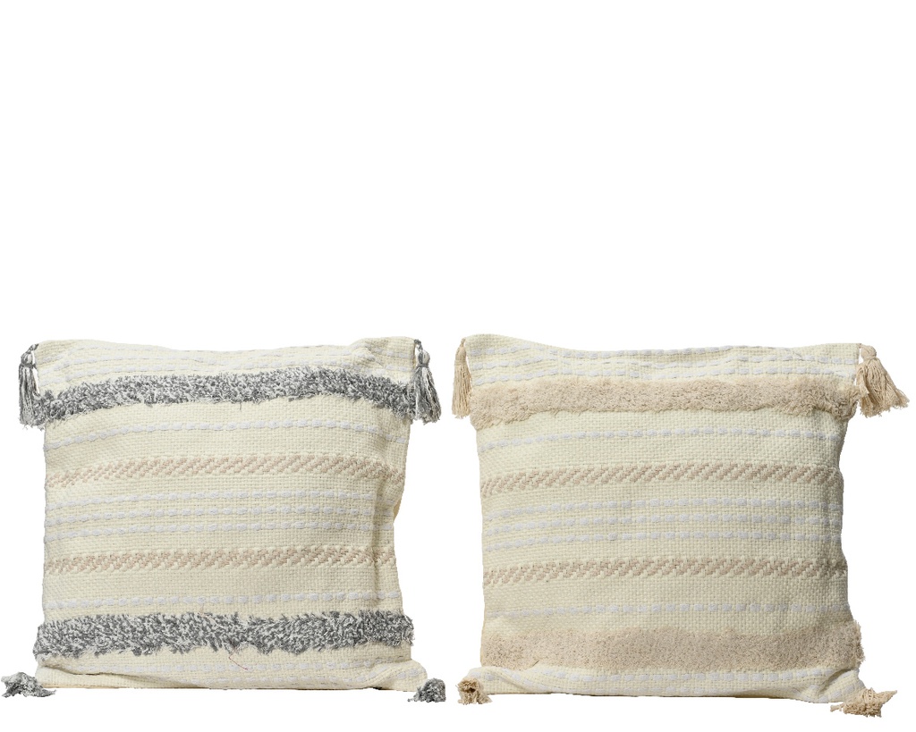 COJIN ALGODON COLORES SUAVES - MUY BONTIO  - L45.00-W45CM - 2 MOTIVOS - PRECIO UNIDAD