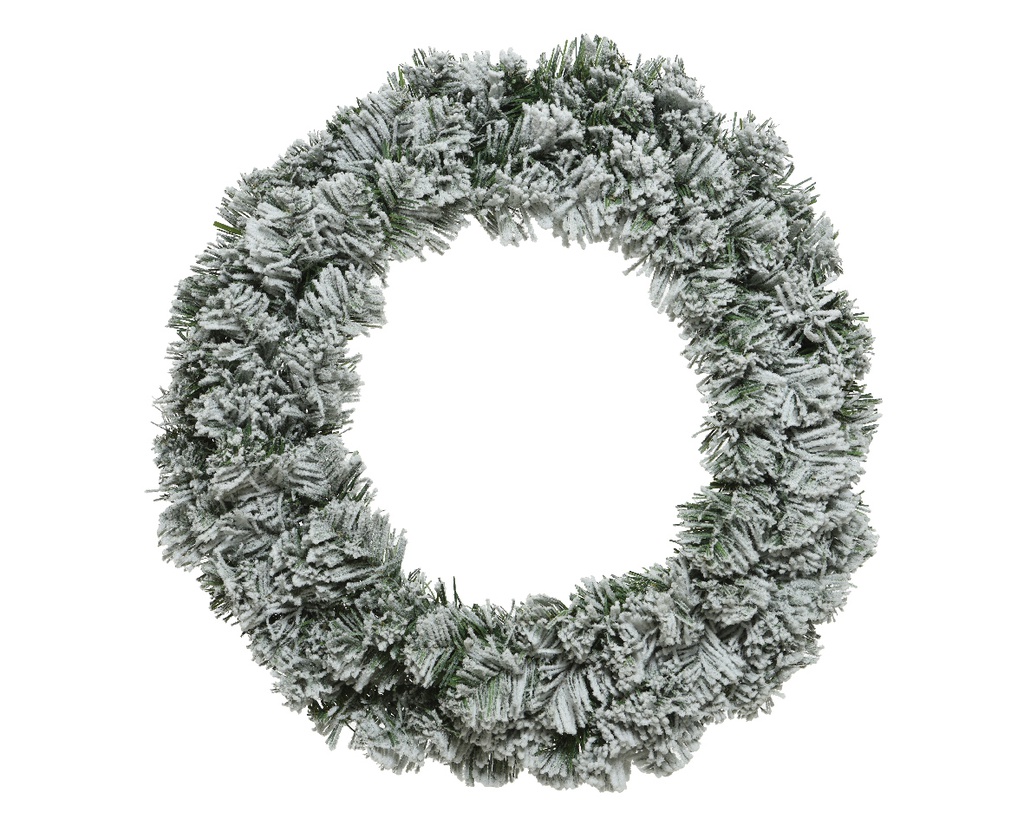 CORONA IMPERIAL WREATH NEVADO VERDE/BLANCO dia120.00-H25.00cm