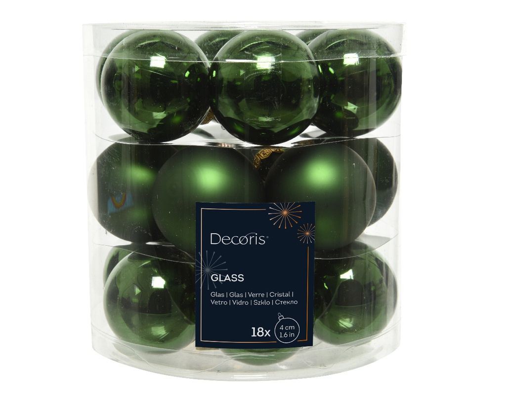 BOULE DE NOEL VERTE - dia4.00cm