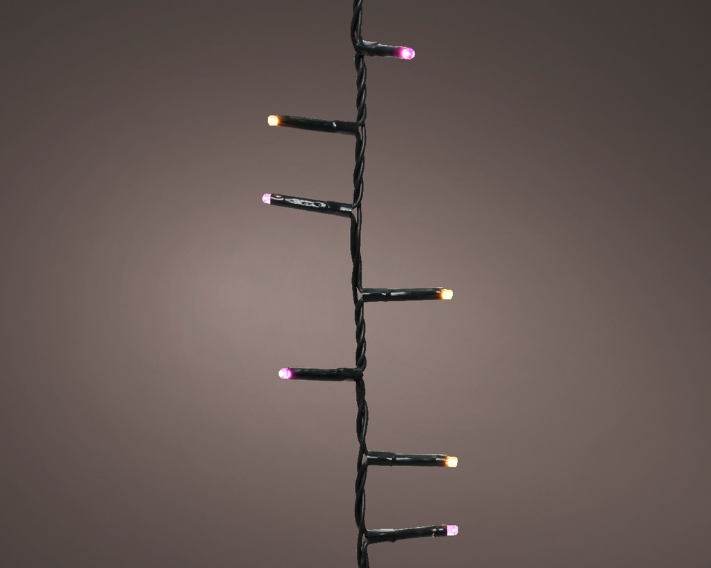 GUIRLANDE COMPACTE - LED LUMIERE CHAUDE - VERT - 1100cm-500L