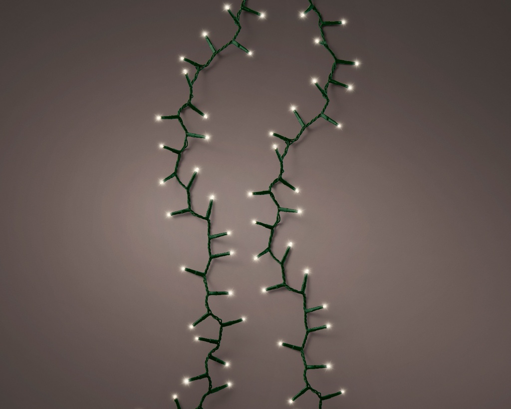 GUIRLANDE COMPACTE - LED LUMIERE CHAUDE - VERT - 450cm-220L