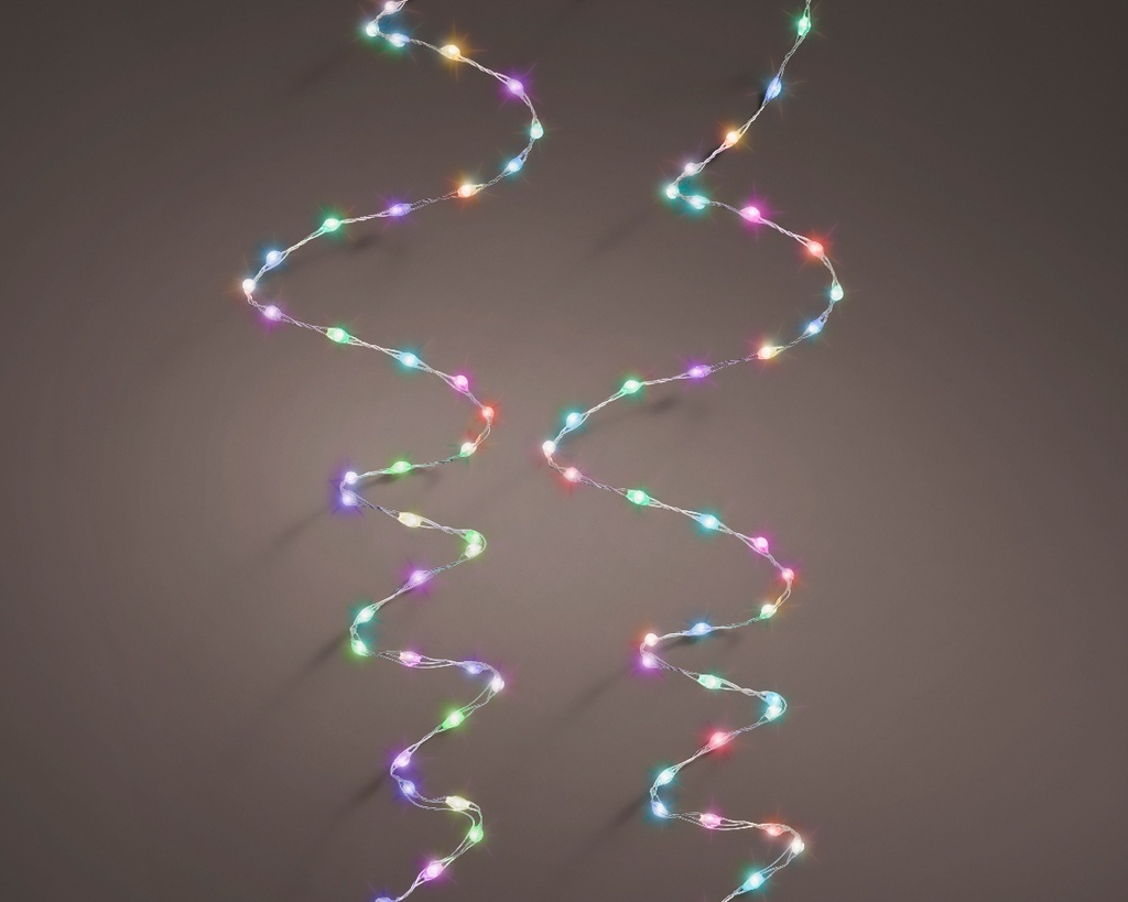 BANDE EXTRADENSE - MICROLED MULTICOLORES - ARGENT - 900cm-567L