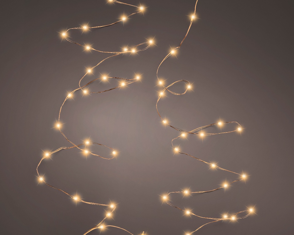 BANDE MICROLED LUMIERE CHAUDE - CUIVRE - 1195cm-240L