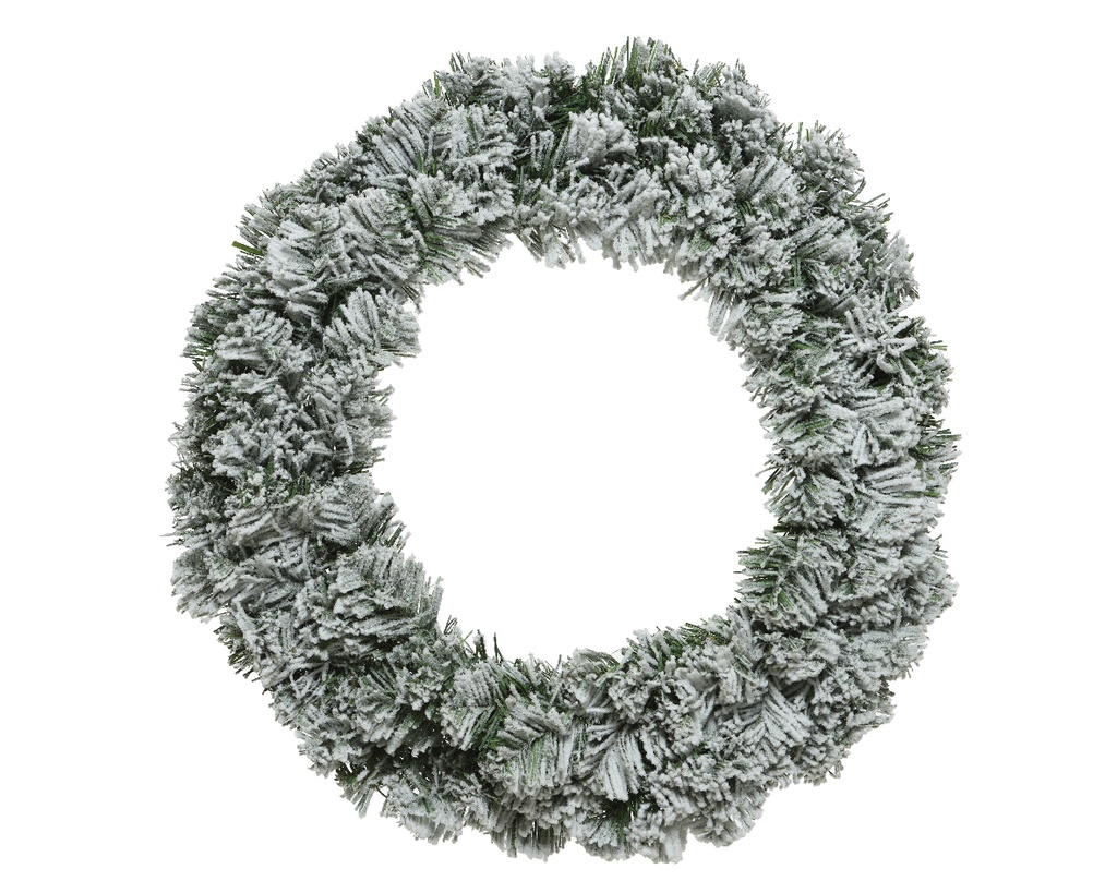 COURONNE IMPERIALE ENNEIGEE - VERT/BLANC - dia35.00-H8.00cm