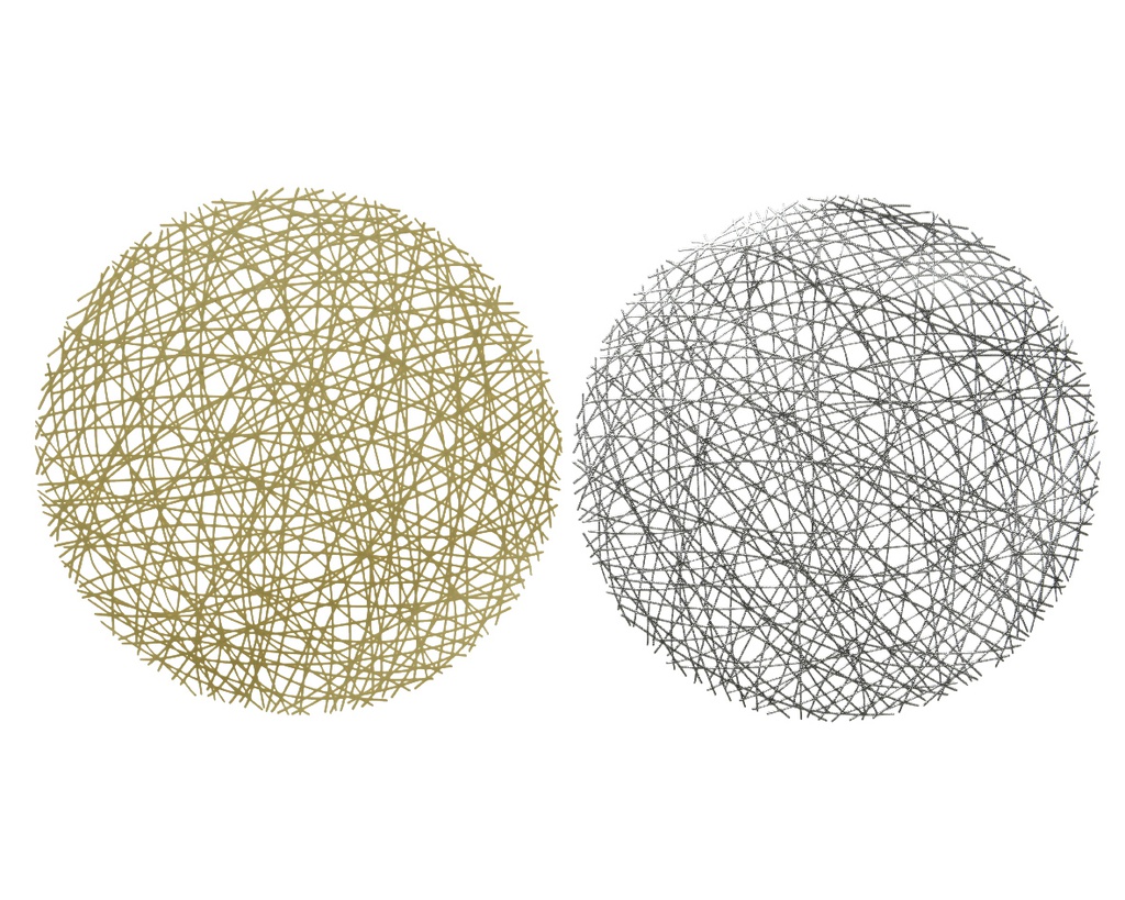 PLACEMAT PU LEATHER ASSORTED dia38.00-H1.00cm