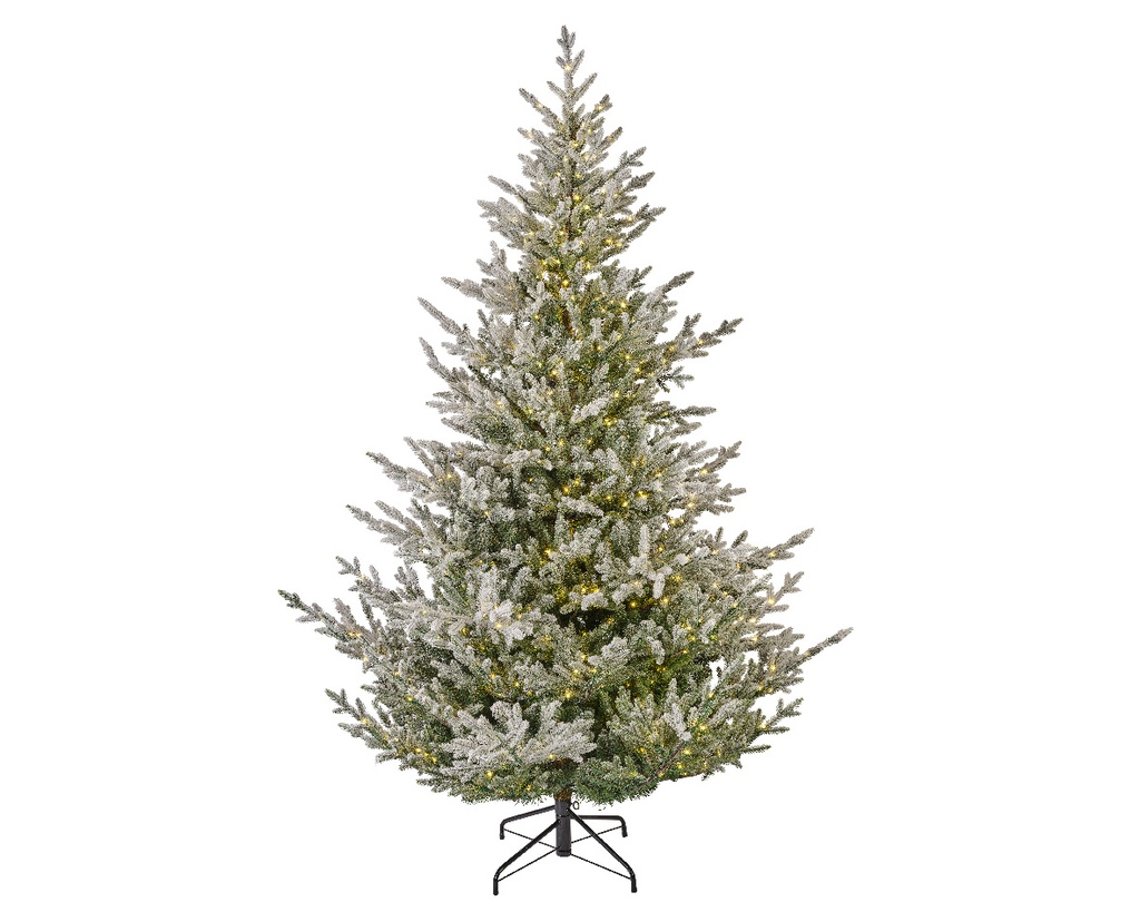 NORWAY SPRUCE SNOWY PRELIT GREEN/WHITE/WARM WHITE dia170.00-H240.00cm-1100L