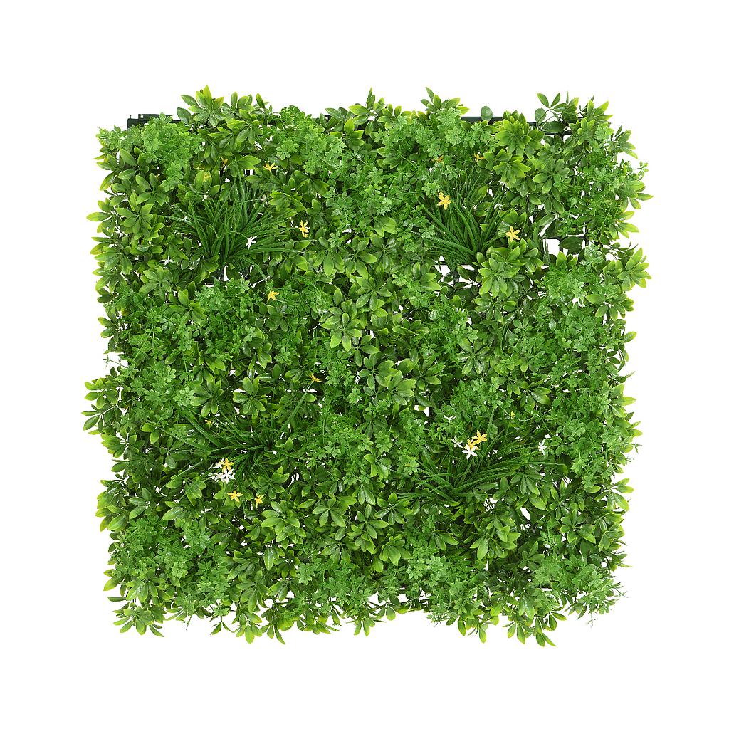 PANEL PARA JARDIN VERTICAL- MIX DE PLANTAS VERDES- 100X100CM