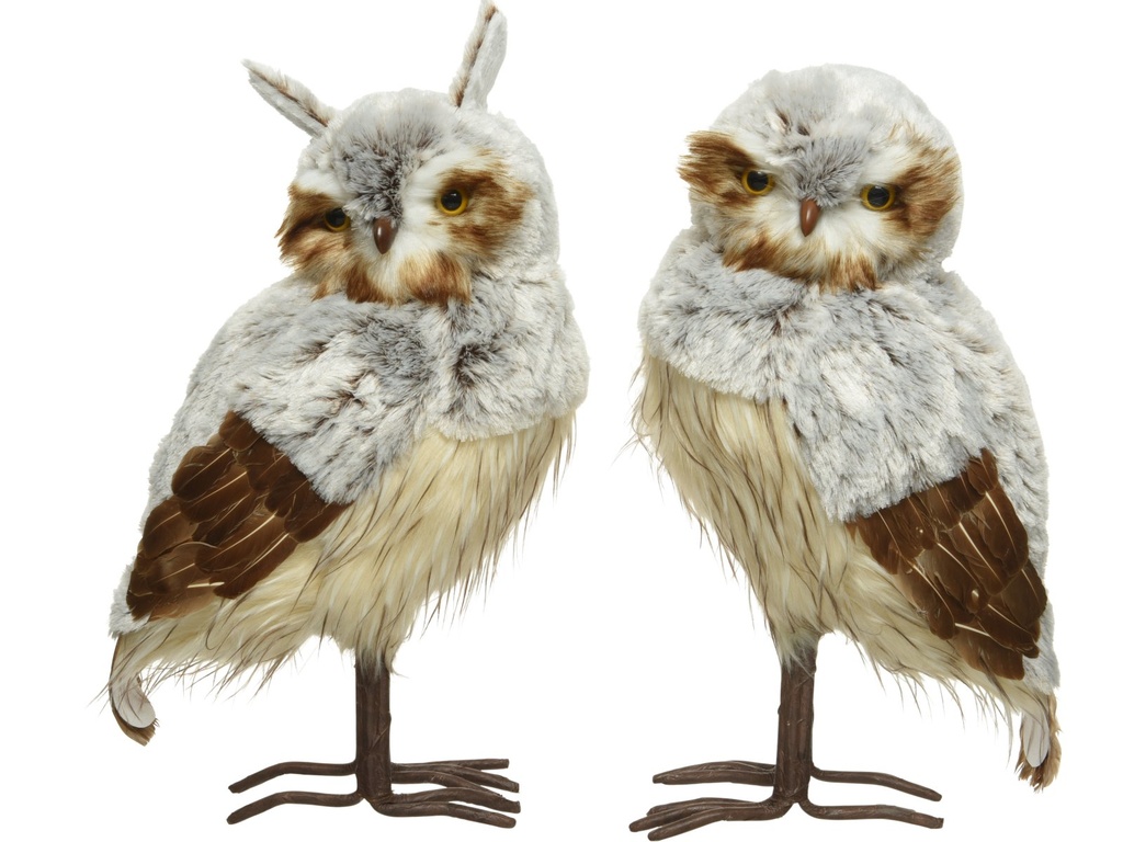 ***OWL POLYESTER BROWN/COLOUR(S) L22.00-W29.00-H50.00cm