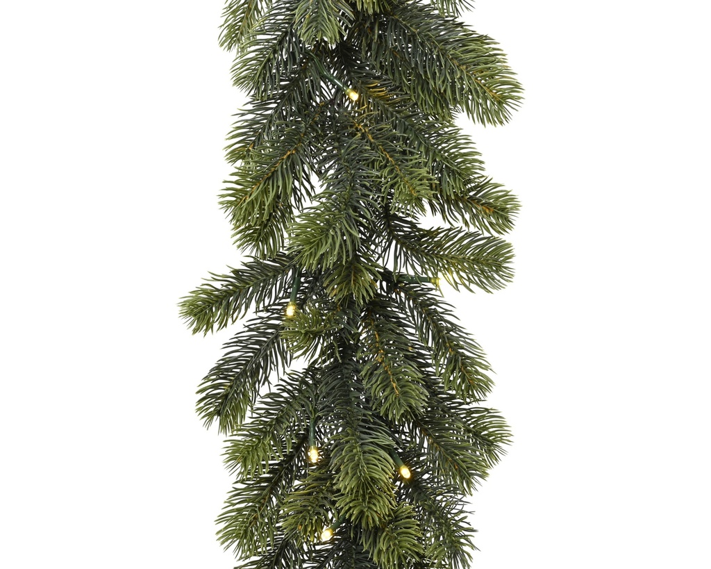 GUIRNALDA WINNIPEG VERDE CON LUZ INCORPORADA/LUZ CALIDA L270.00-W30.00-H30.00cm-50L