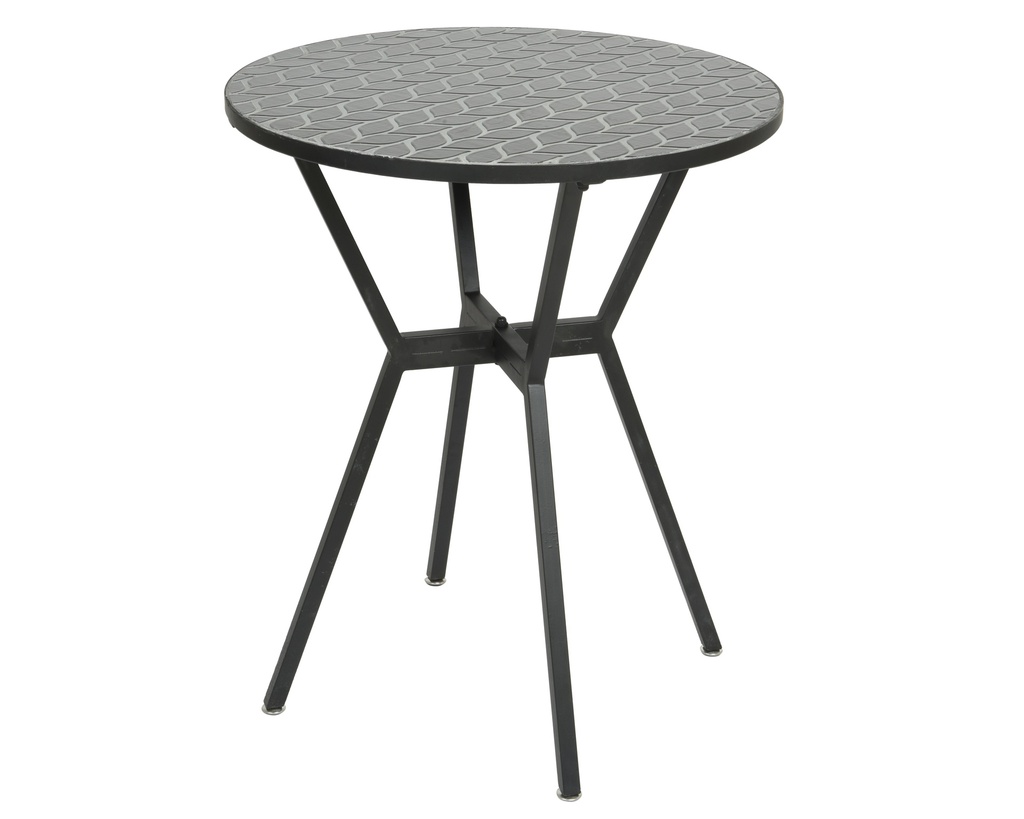 TABLE DE BISTRO - NOIRE - dia60.00-H72.00cm