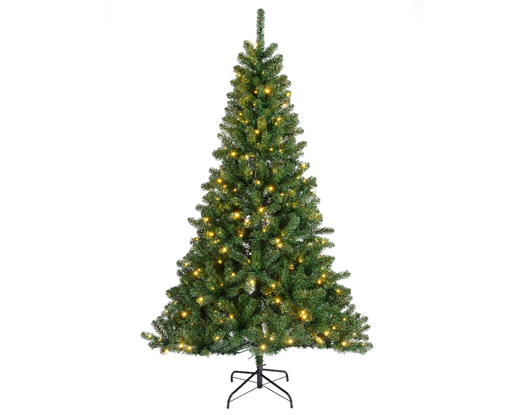 ***MONARCH PINE PRELIT GREEN/WARM WHITE dia126.00-H210.00cm-320L