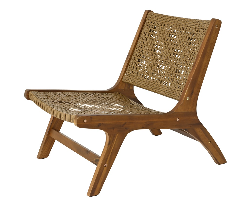 VERONA LOUNGE CHAIR - MIMBRE NATURAL - APTO EXTERIOR!L81.00-W60.00-H72.00cm