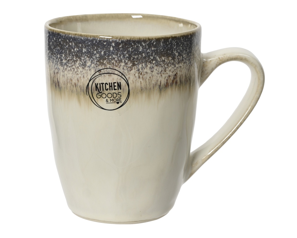 ***MUG STONEWARE BLUE/COLOUR(S) L11.20-W8.50-H10.50cm