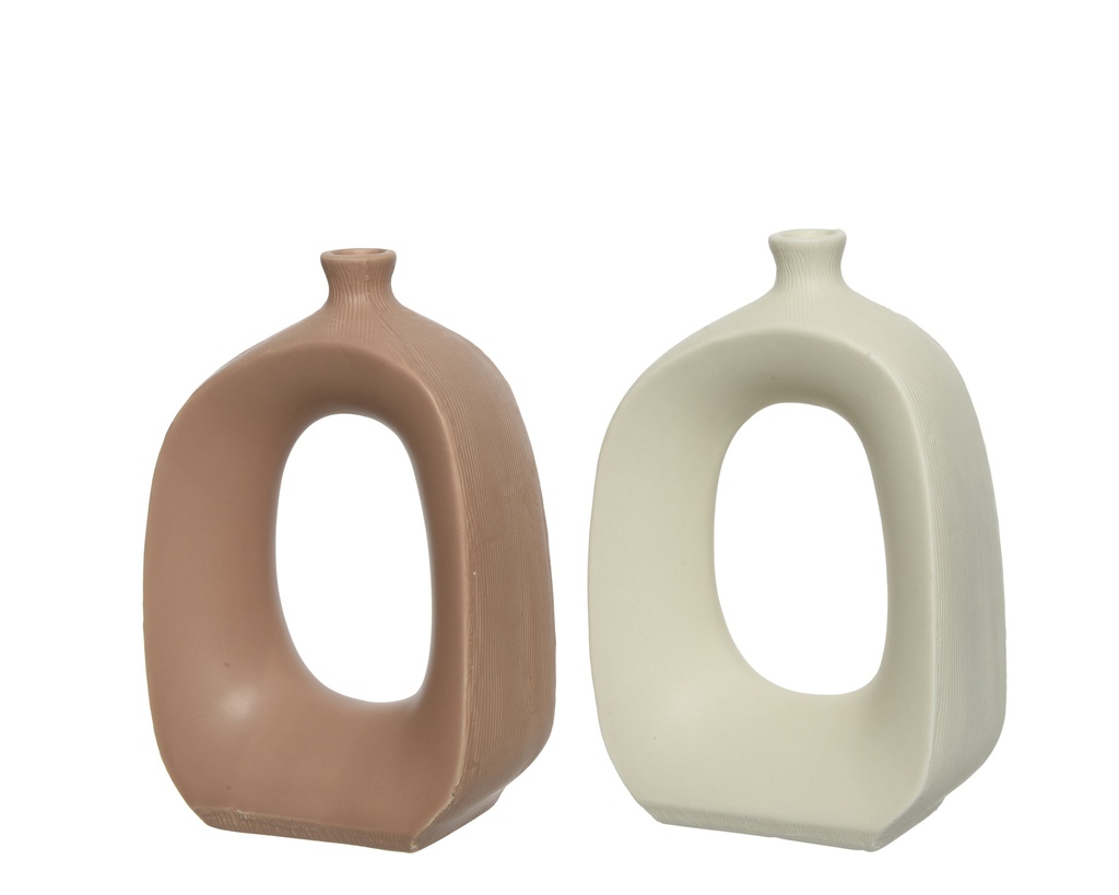 ***VASE CERAMIC ASSORTED L5.80-W12.90-H18.20cm