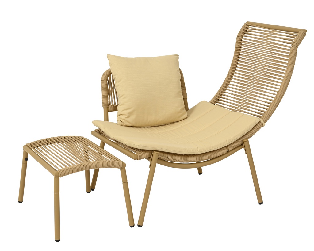 SET DE EXTERIOR KAUAI - SILLON Y REPOSAPIES - L75.00-W99.00-H84.00cm