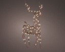 ***LED REINDEER OUTDOOR DARK BROWN/WARM WHITE L26.00-W86.00-H147.00cm-96L