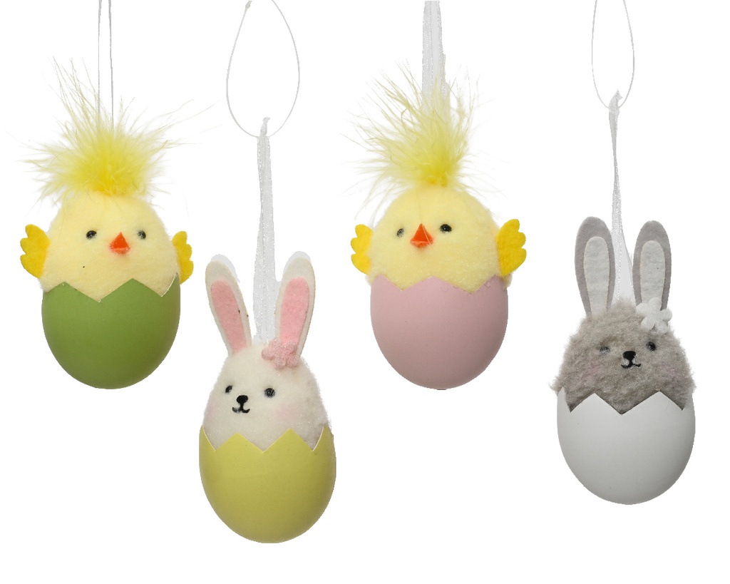 ***ANIMAL FOAM EGG SHELL ASSORTED dia5.00-H10.00cm