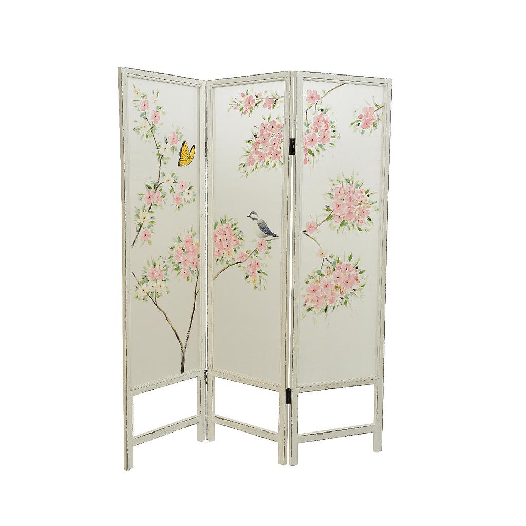 BIOMBO MDF FLORES 50X180CM BLC