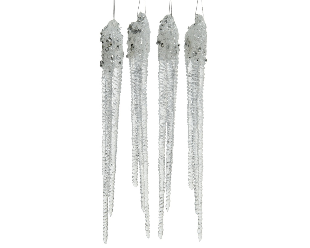 ***ICICLE PLASTIC WITH GLITTER 0 dia1.50-H15.00cm