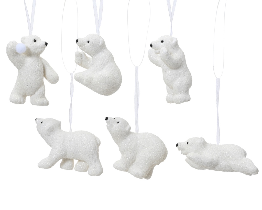 OSO POLAR P COLGAR - 6 FORMAS - PRECIO UNIDAD - 0 L2.00-W8.00-H6.00cm