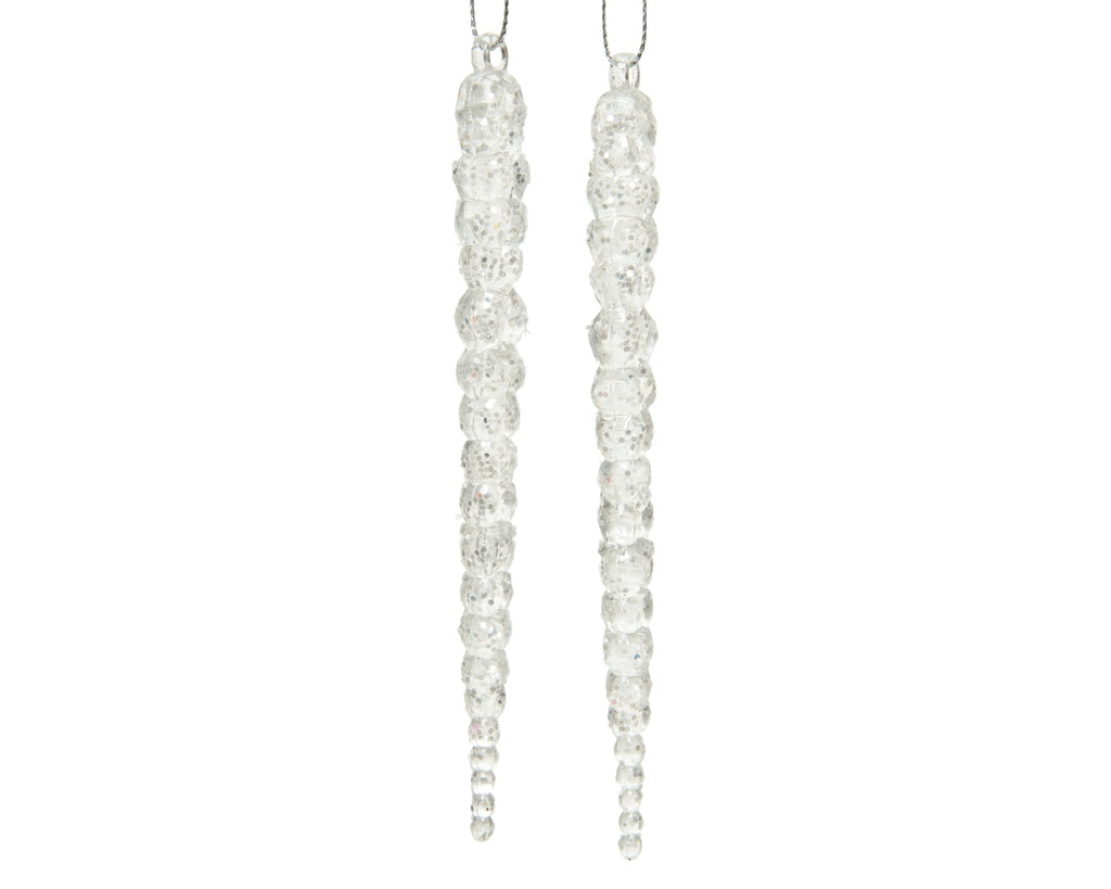***ICICLE ACRYLIC GLITTER 0 dia1.50-H14.50cm