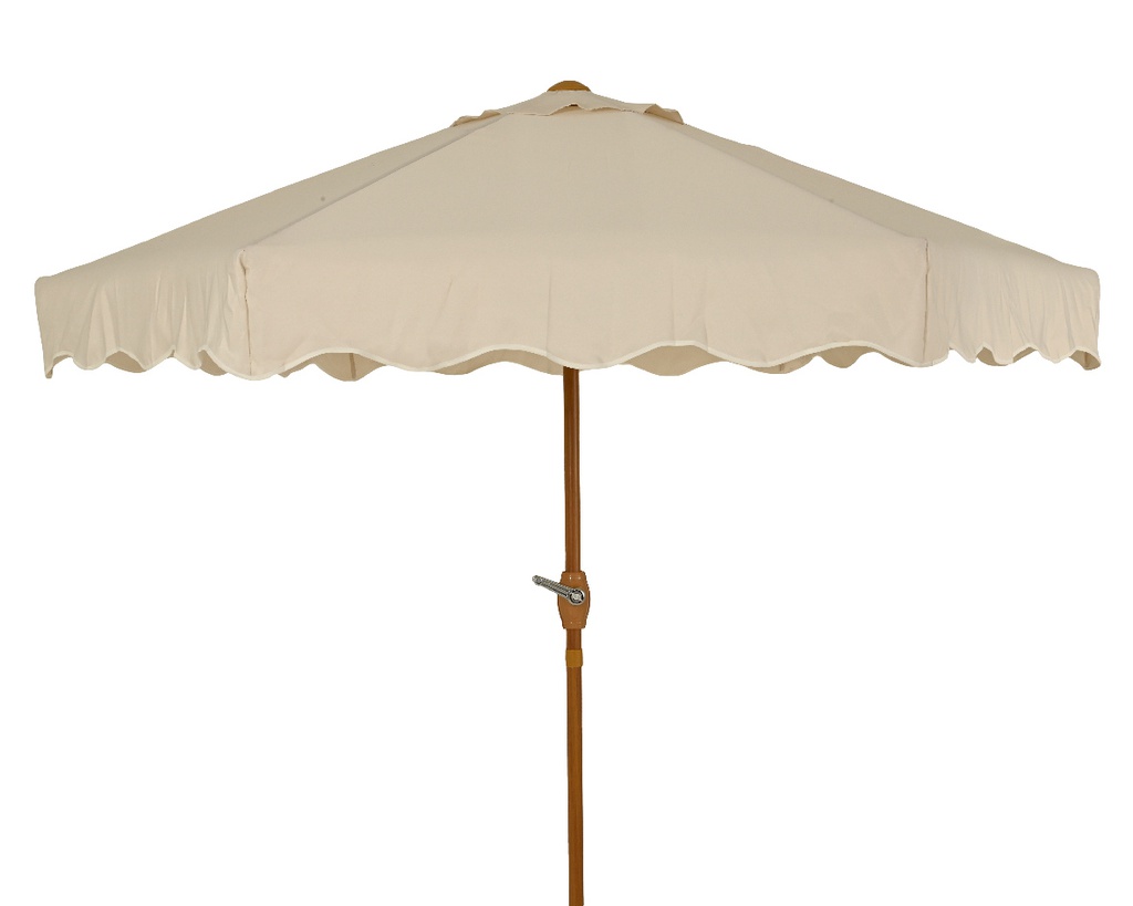 ***PARASOL POLYESTER WARM WHITE dia220.00-H222.00cm
