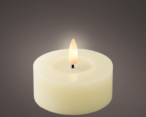 ***LED TEALIGHT BO INDOOR CREAM/WARM WHITE dia7.00-H3.00cm-1L