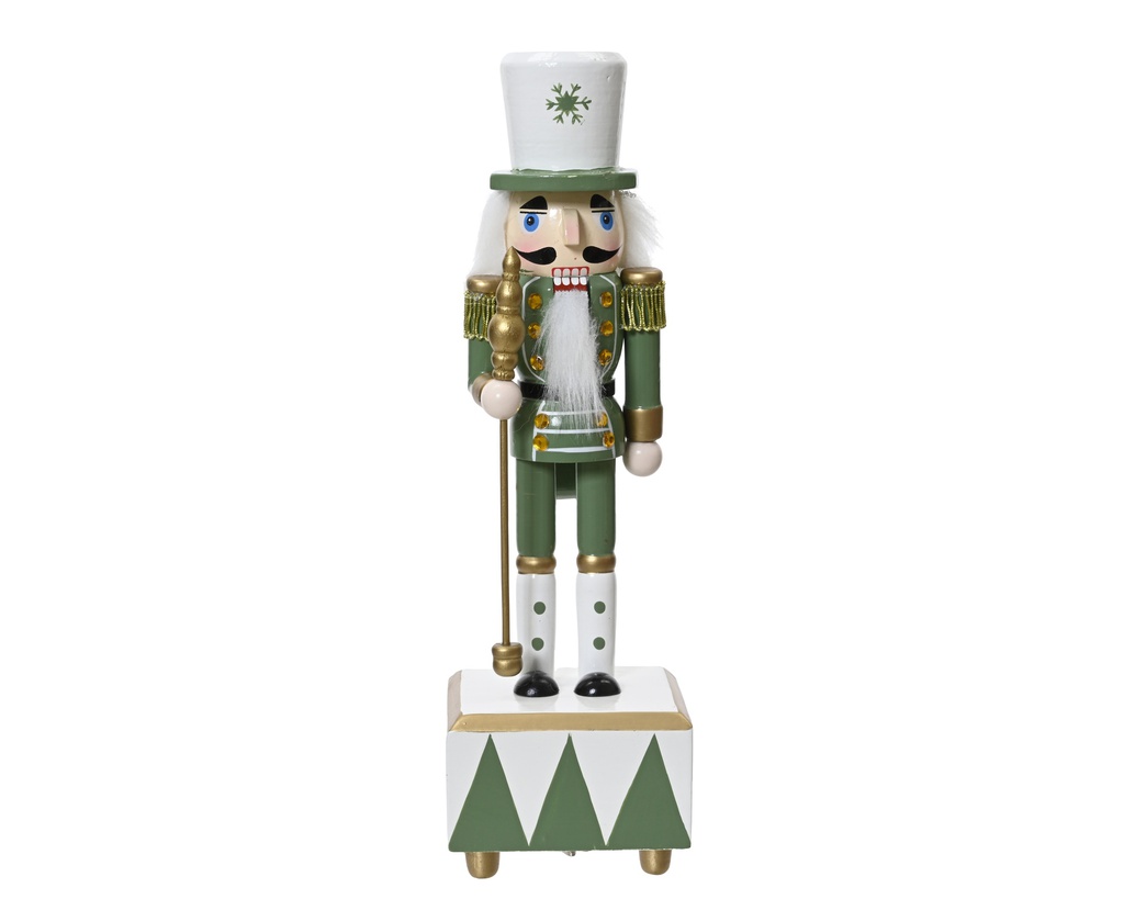 ***NUTCRACKER PINEWOOD GREEN/COLOUR(S) L9.00-W8.00-H30.00cm