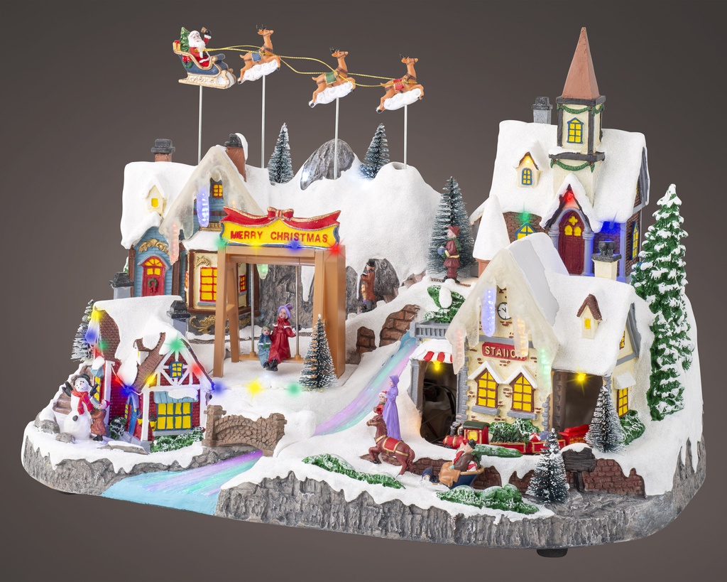 SCENE D'INTERIEURE MICROLED - MULTICOLORE - L29.00-W50.00-H34.00cm-92L