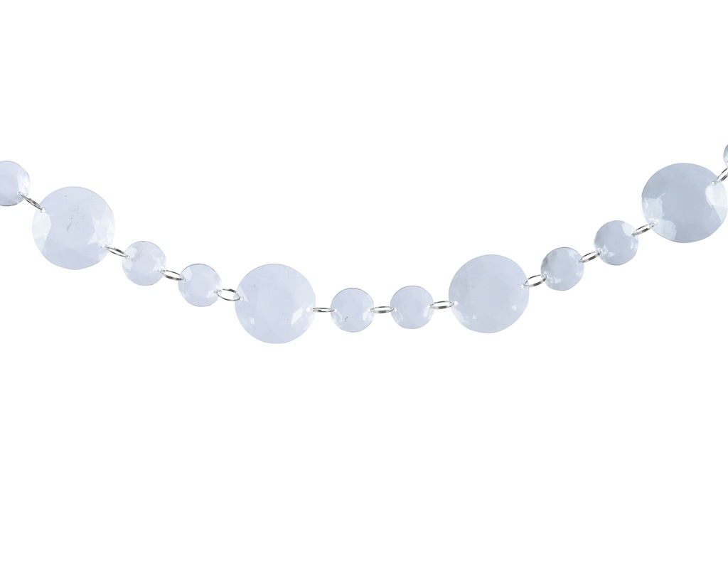 ***BEAD GARLAND ACRYLIC TRANSPARENT L4.50-W1.00-H113.00cm