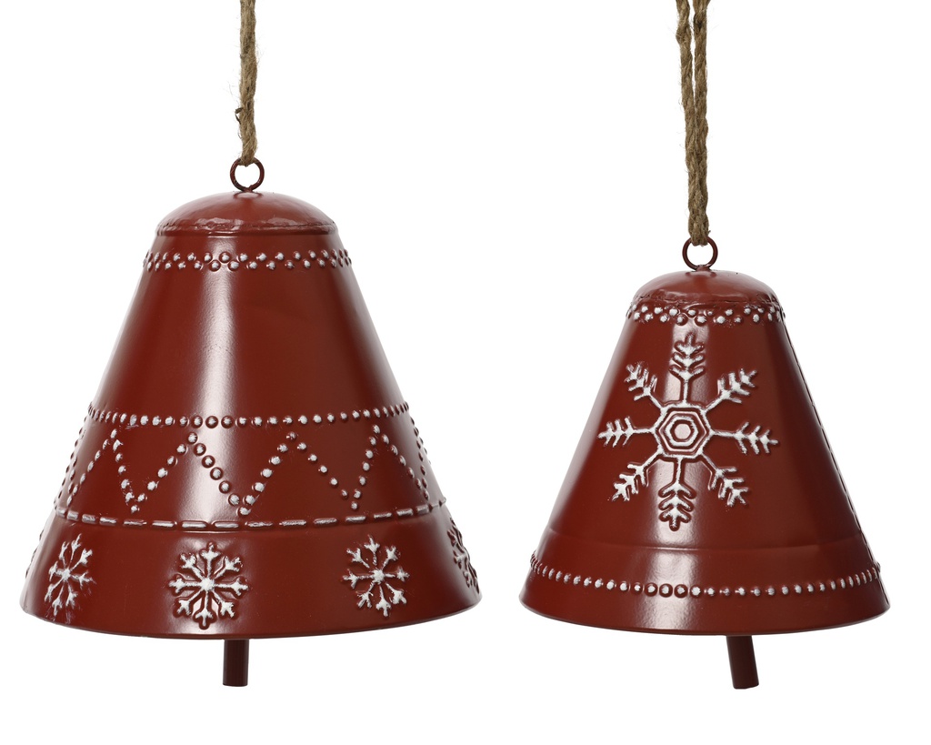 ***BELL IRON SNOWFLAKE RELIEF RED -cm  -cm