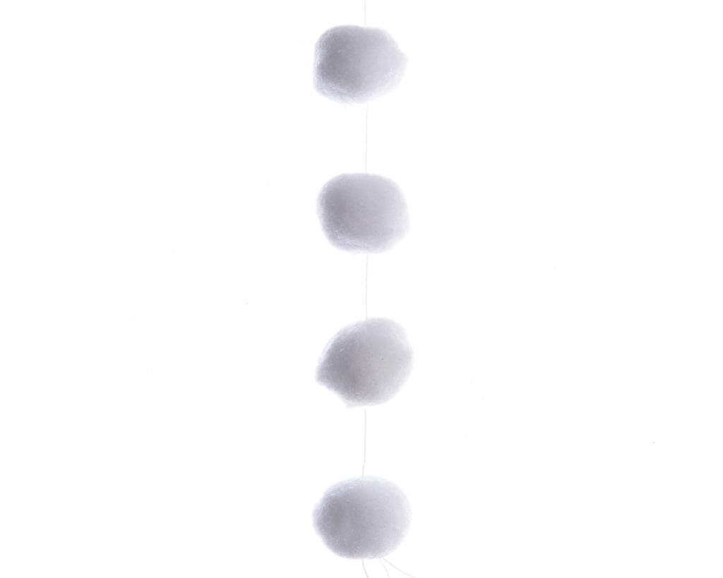 ***SNOW GARLAND POLYESTER WHITE dia4.00-H180.00cm
