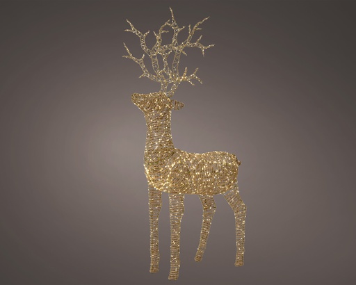***MICRO LED REINDEER OUTDOOR NATURAL/WARM WHITE L38.00-W107.00-H180.00cm-1320L