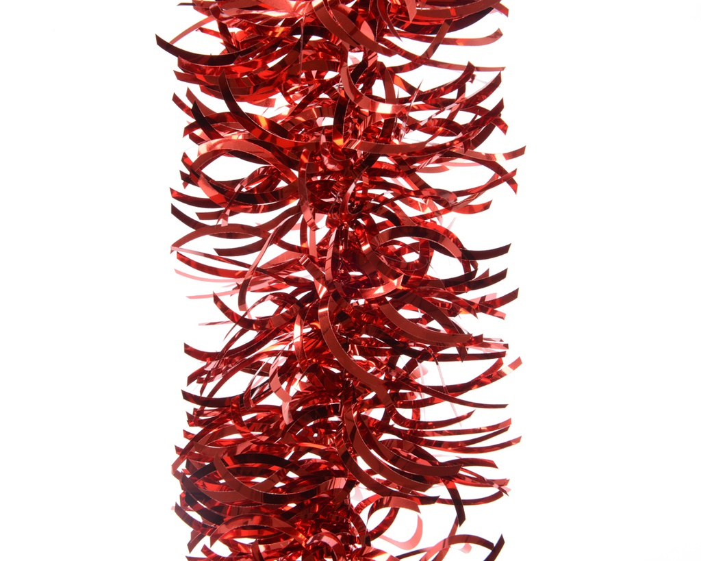 ***TINSEL GARLAND PET CHRISTMAS RED dia10.00-H270.00cm