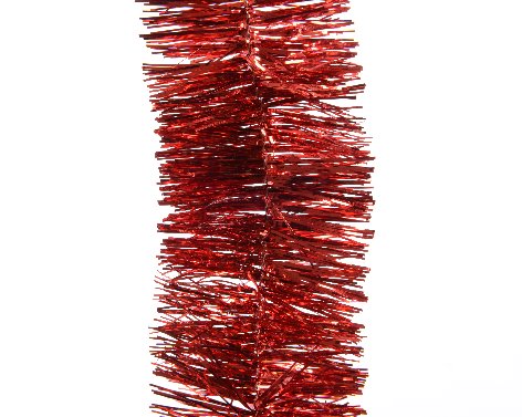 ***TINSEL GARLAND PET CHRISTMAS RED dia7.00-H270.00cm