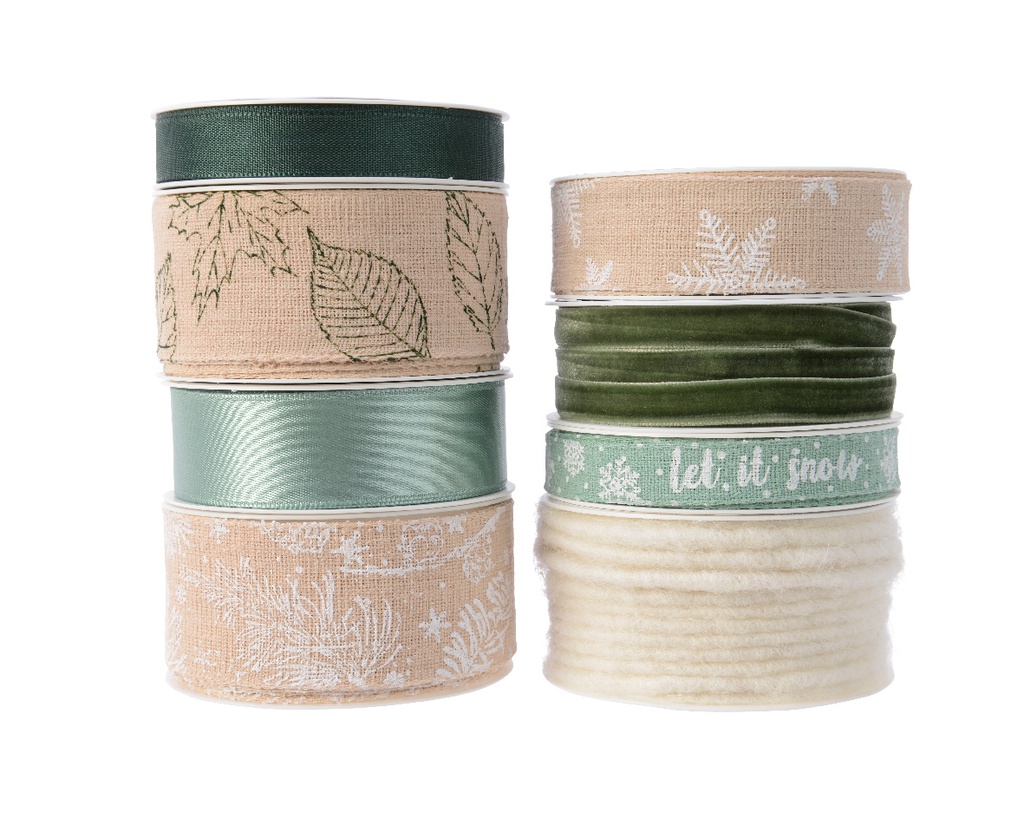 ***RIBBON POLYESTER ASSORTED L400.00-W1.50-H0.20cm